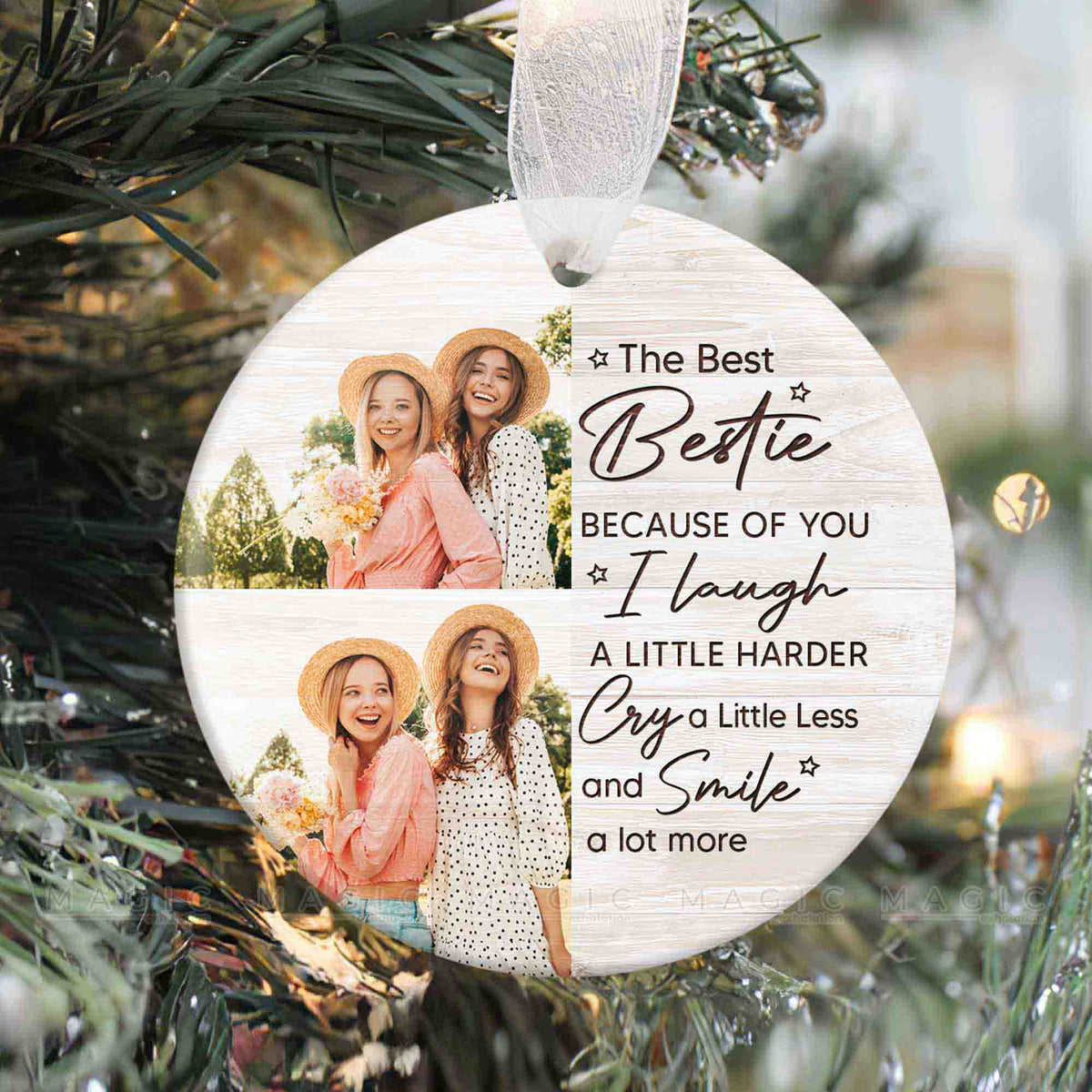 Personalized Best Friend Gifts, Christmas Ornaments Custom Picture for ...