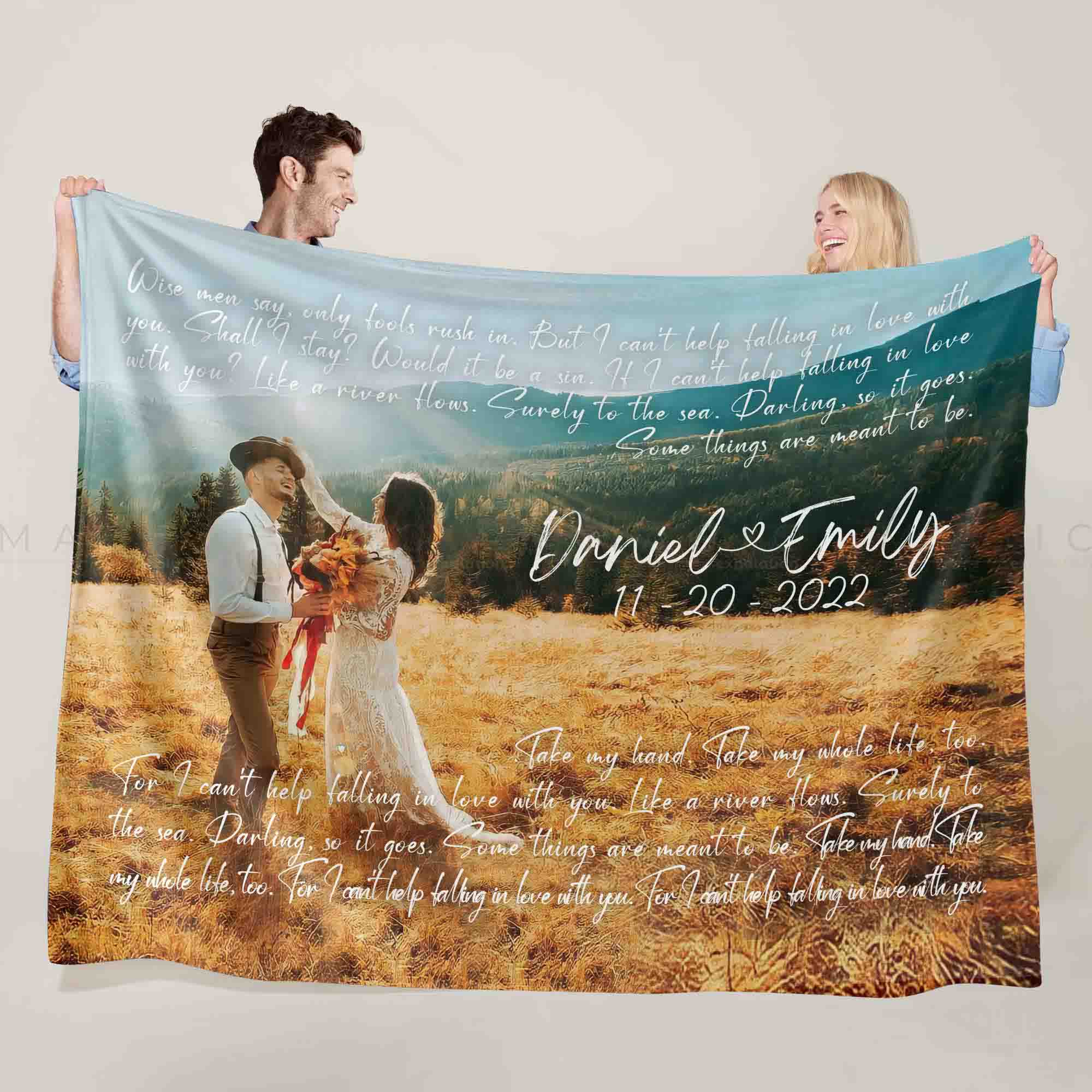 couples picture blanket