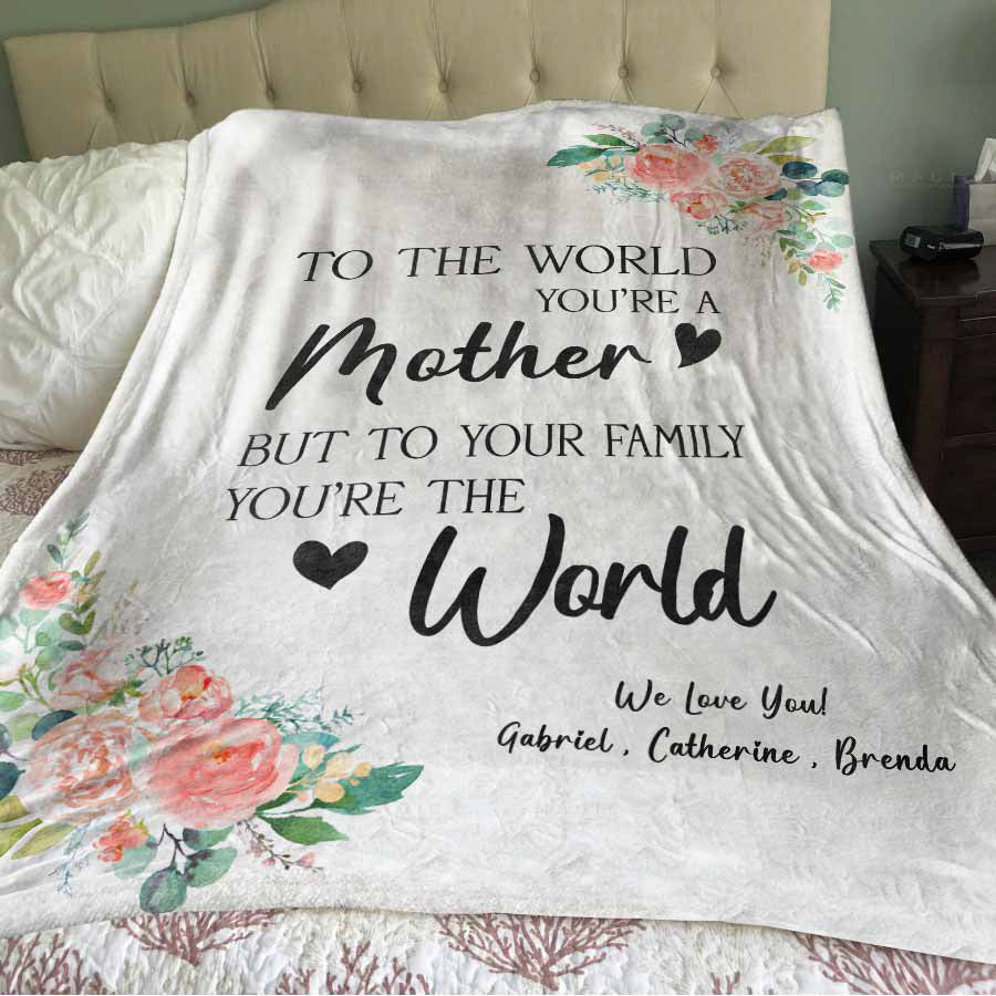 custom blankets for mom