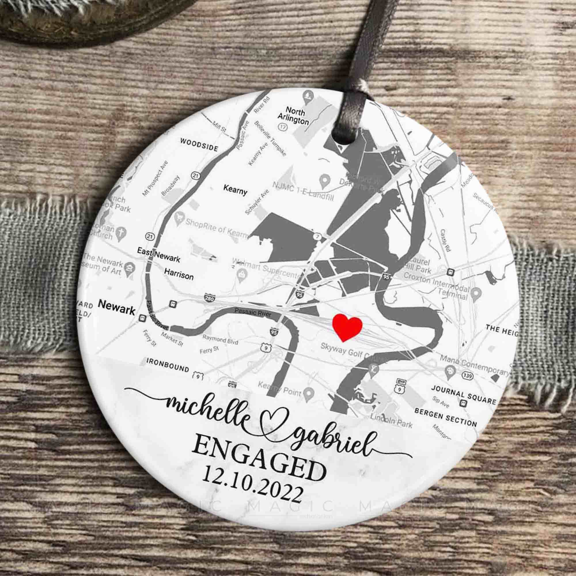 engaged ornaments