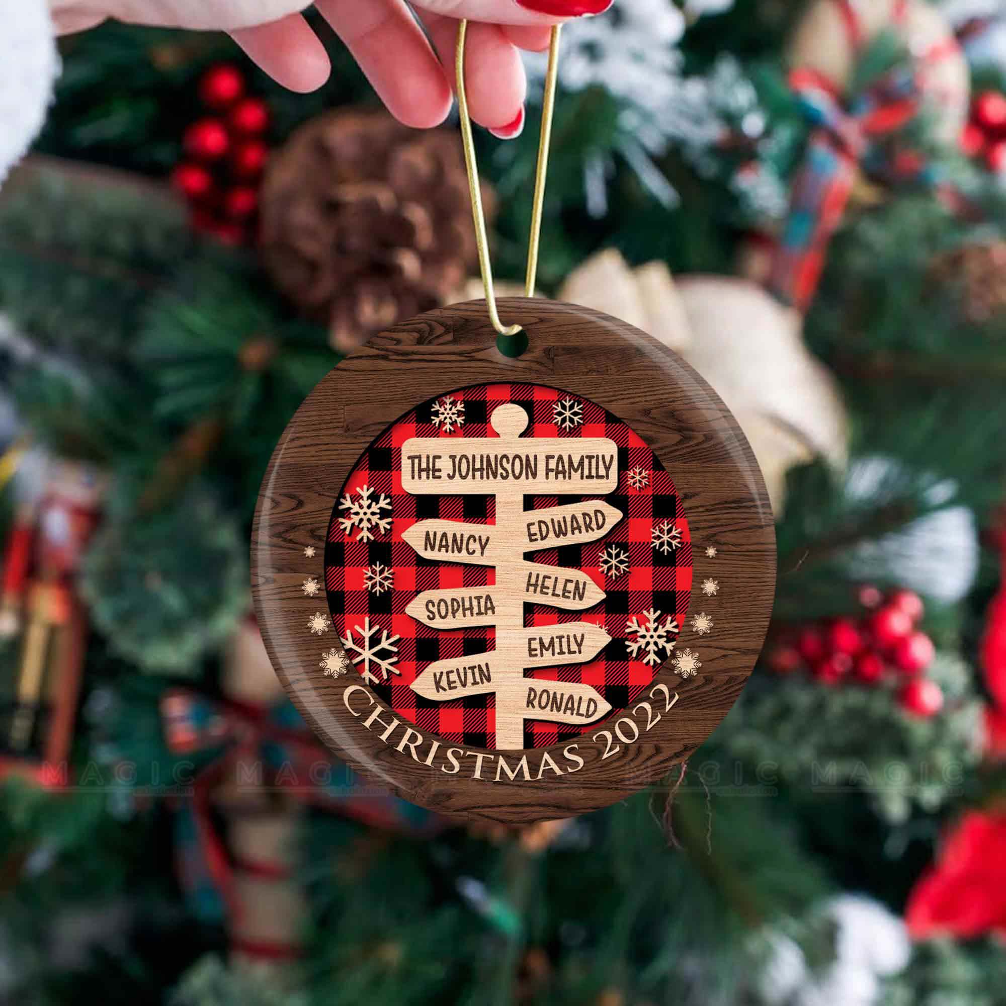 family name ornaments