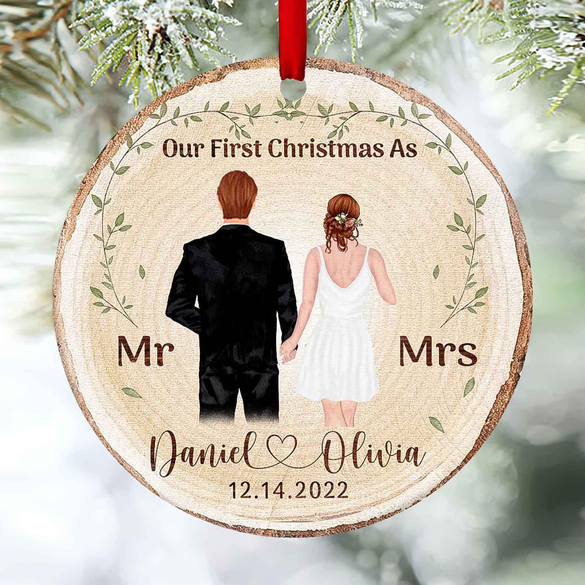 first christmas as mr and mrs ornament