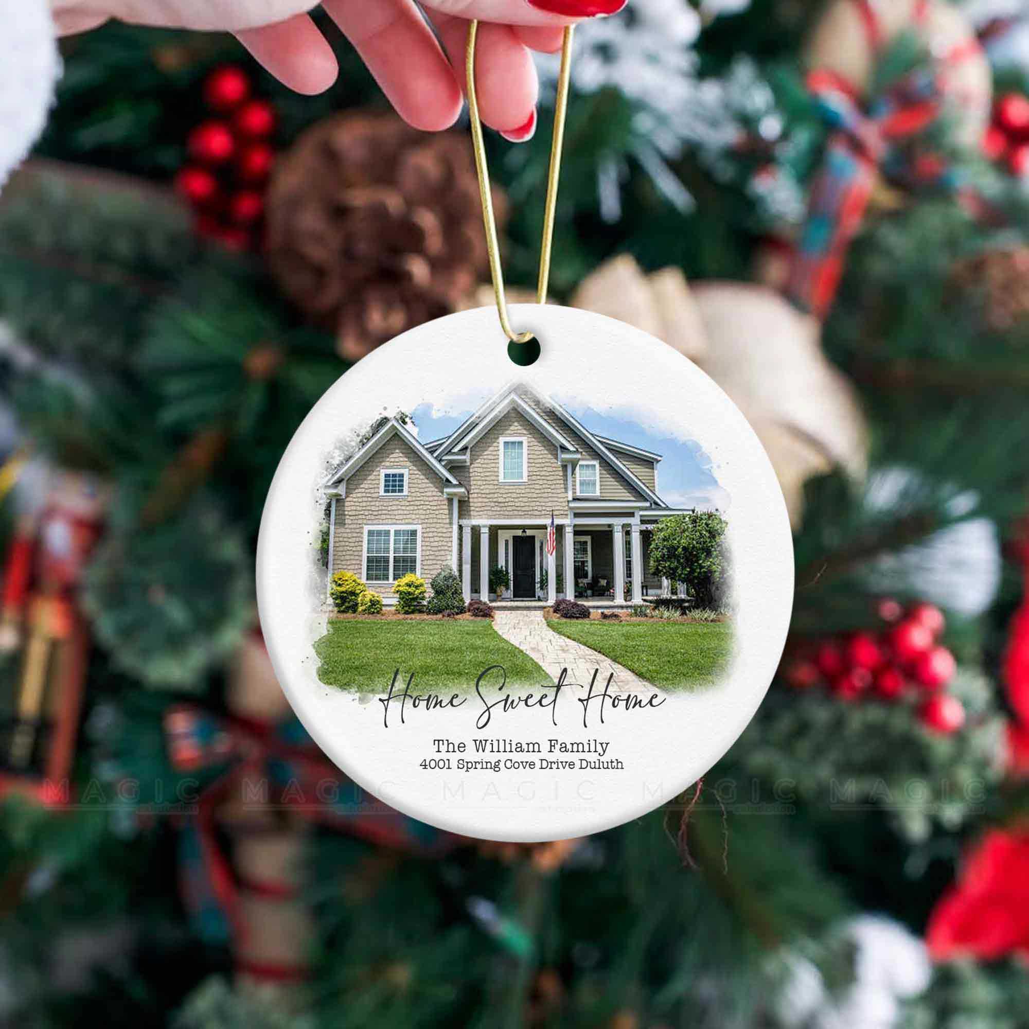 first christmas ornament new home