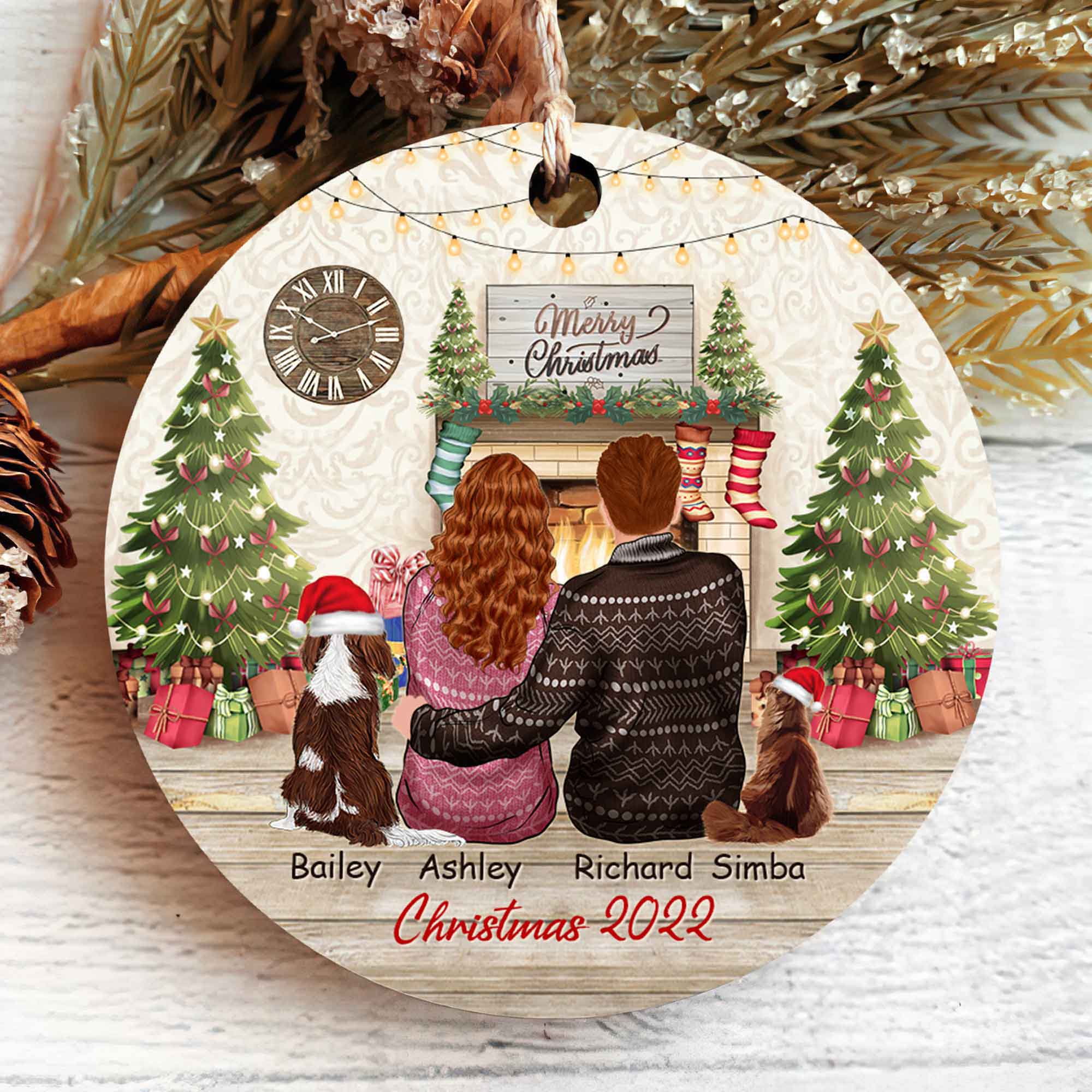 first christmas ornament couple