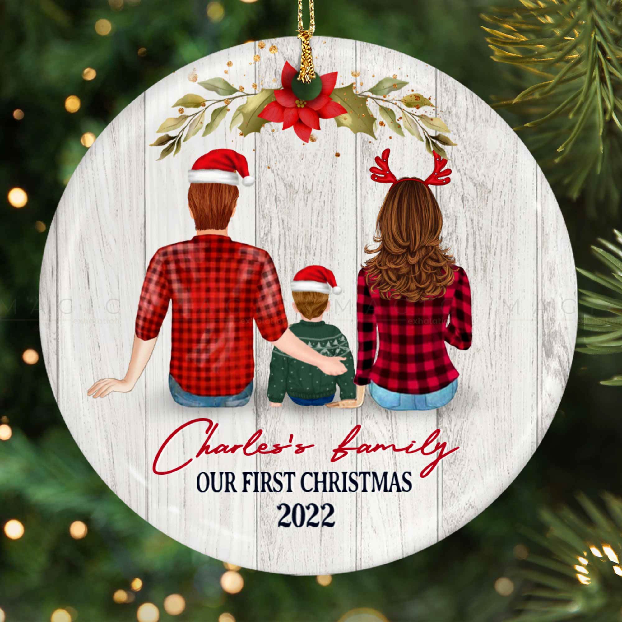 first family christmas ornament