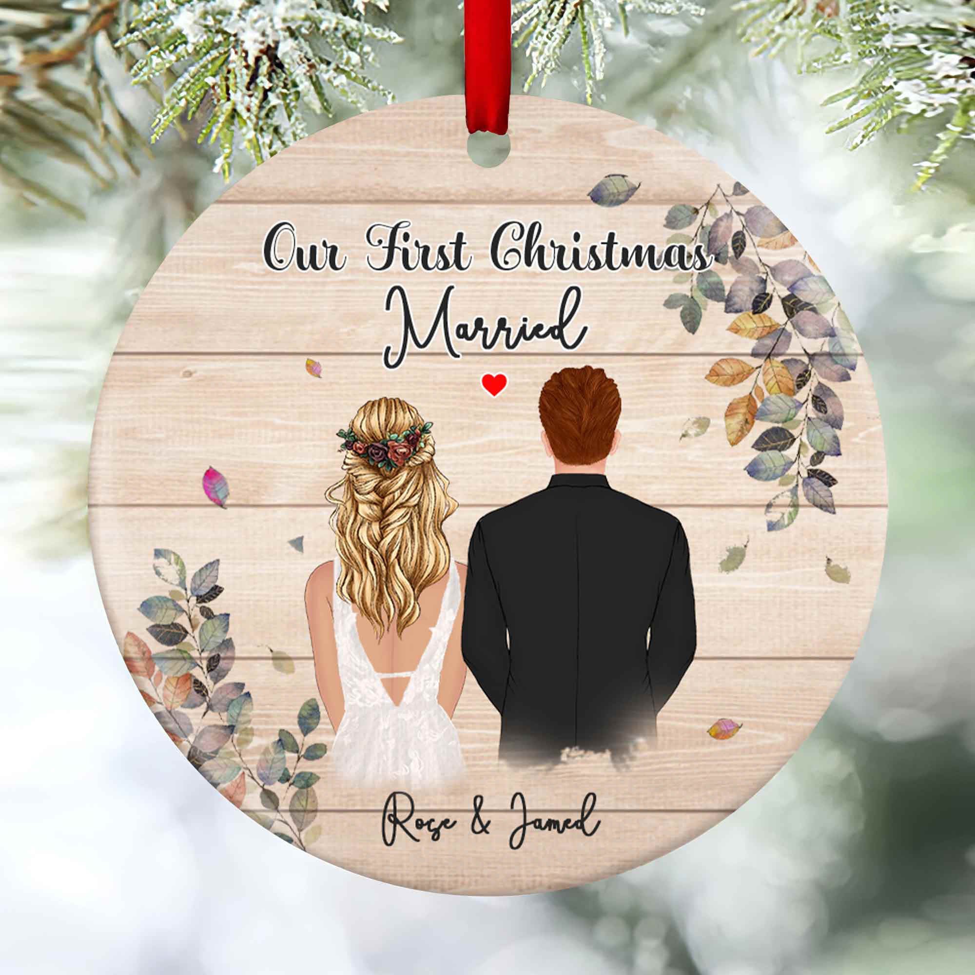 first year married christmas ornament