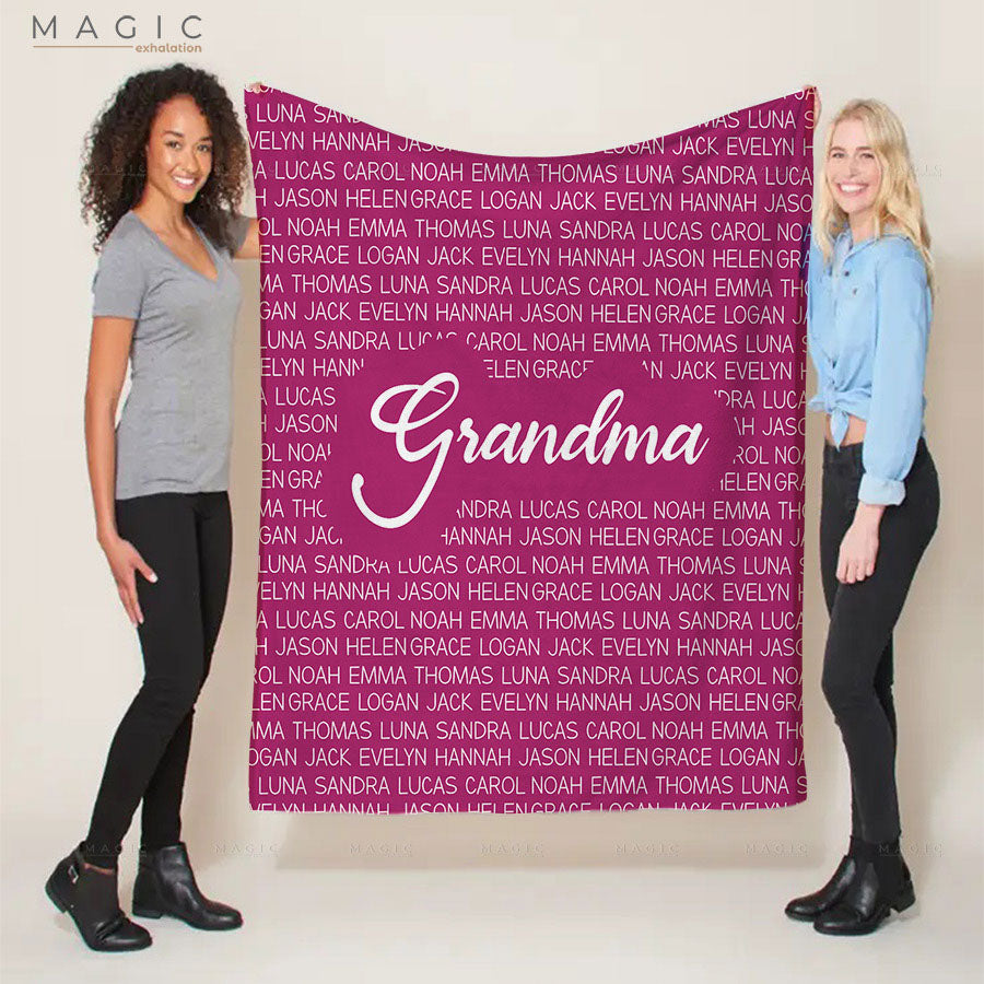 grandma blanket personalized