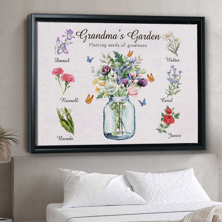 Grandmas Garden Canvas
