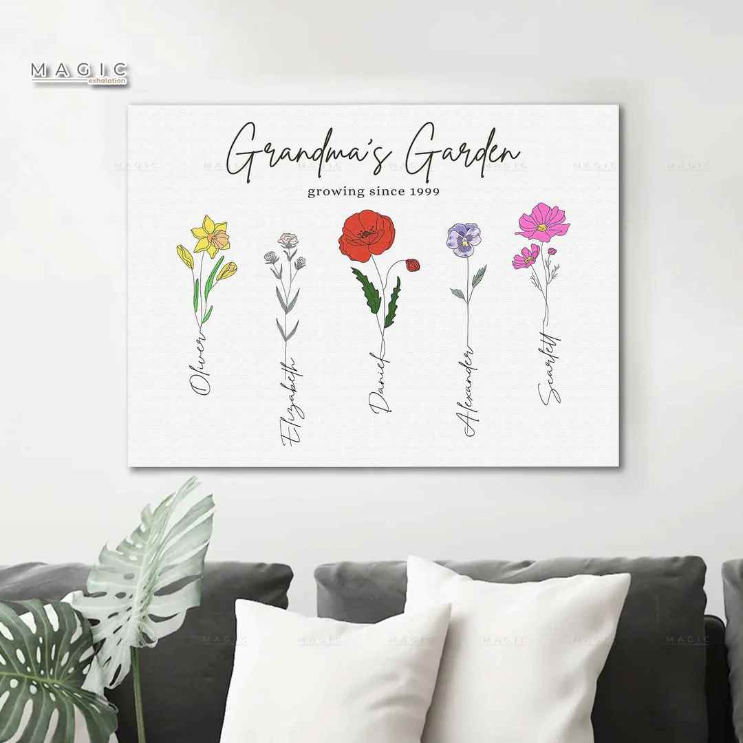 Grandma's Garden Canvas
