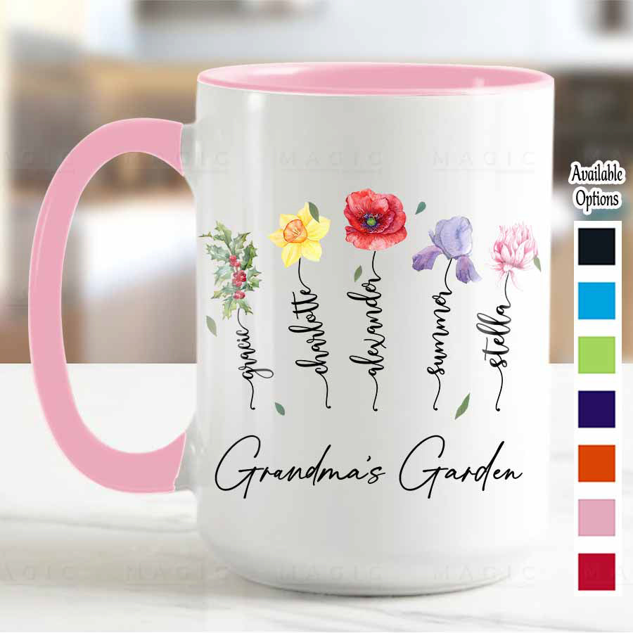 grandmas garden mug