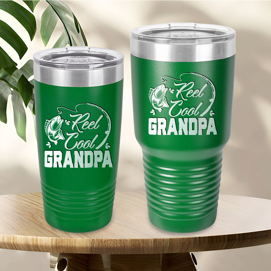 Grandpa Fishing Gifts | Tumblers Personalized For Fathers Day | Reel Cool  Grandpa - Magic Exhalation