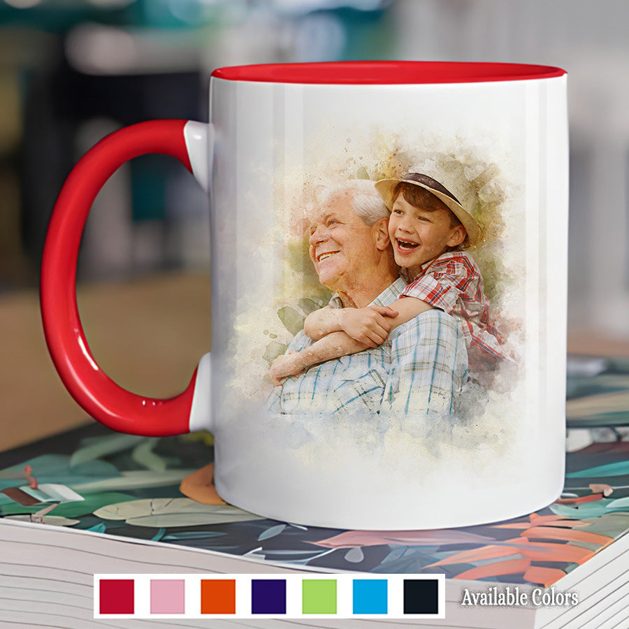 Custom Grandpa Picture Mug