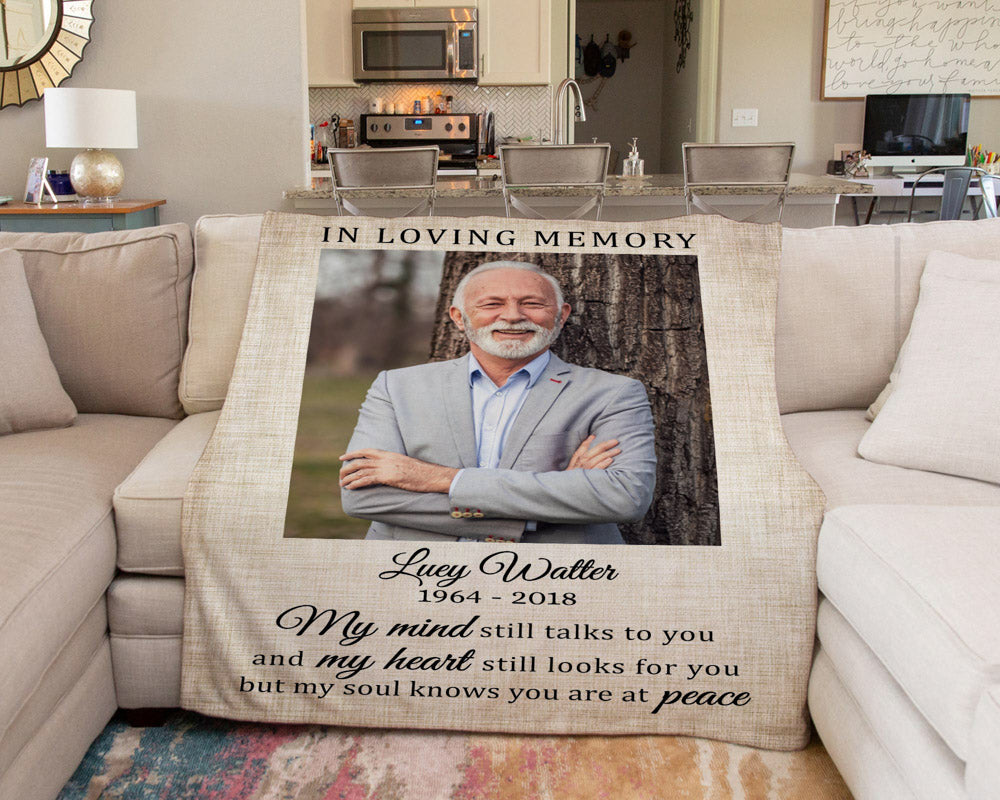 In Loving Memory Gift, Sympathy Gifts for Loss of Father with Photo