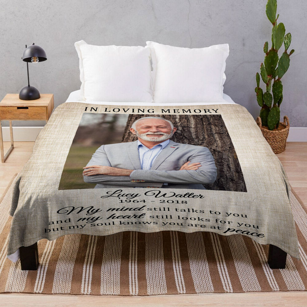 In Loving Memory Gift, Sympathy Gifts for Loss of Father with Photo