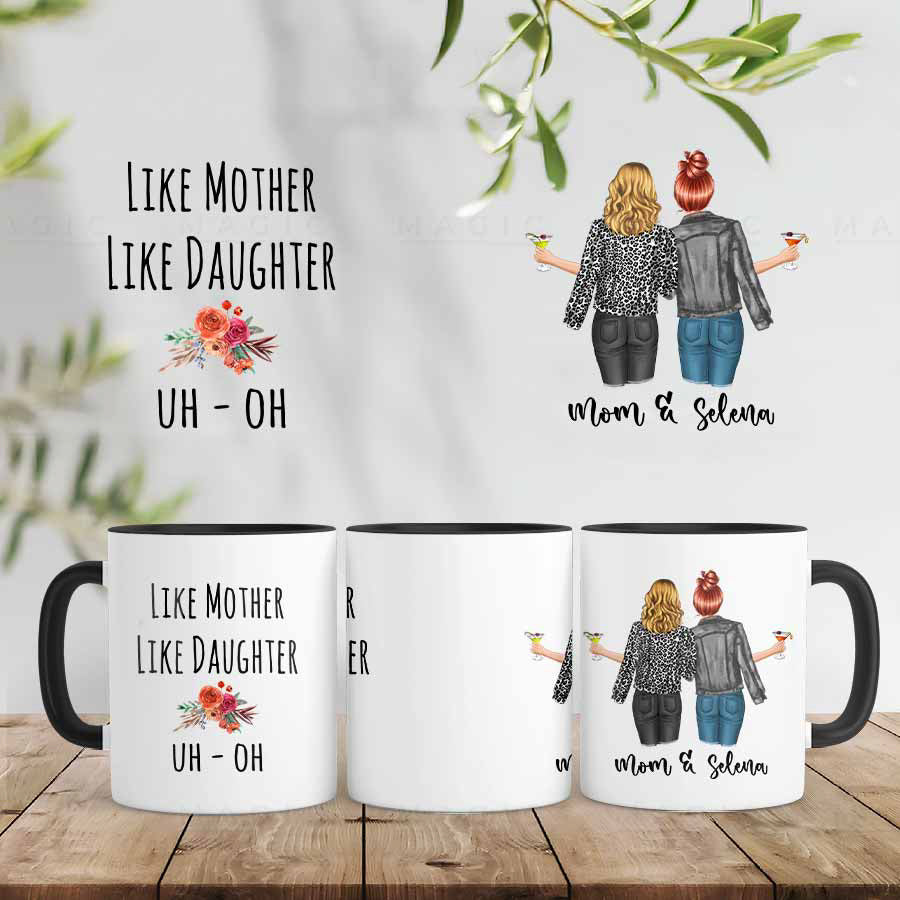 like mother like daughters mug