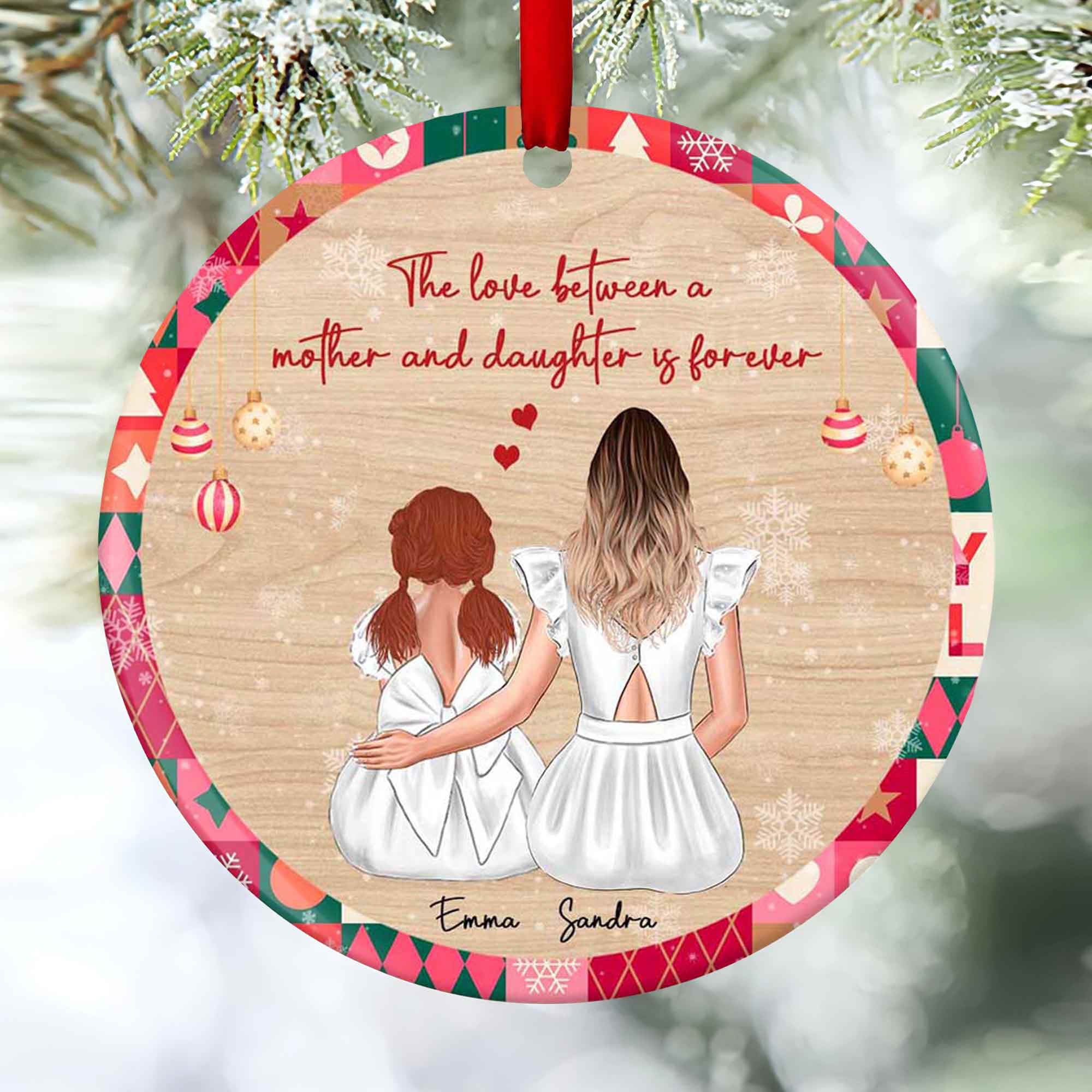 mother daughter ornaments