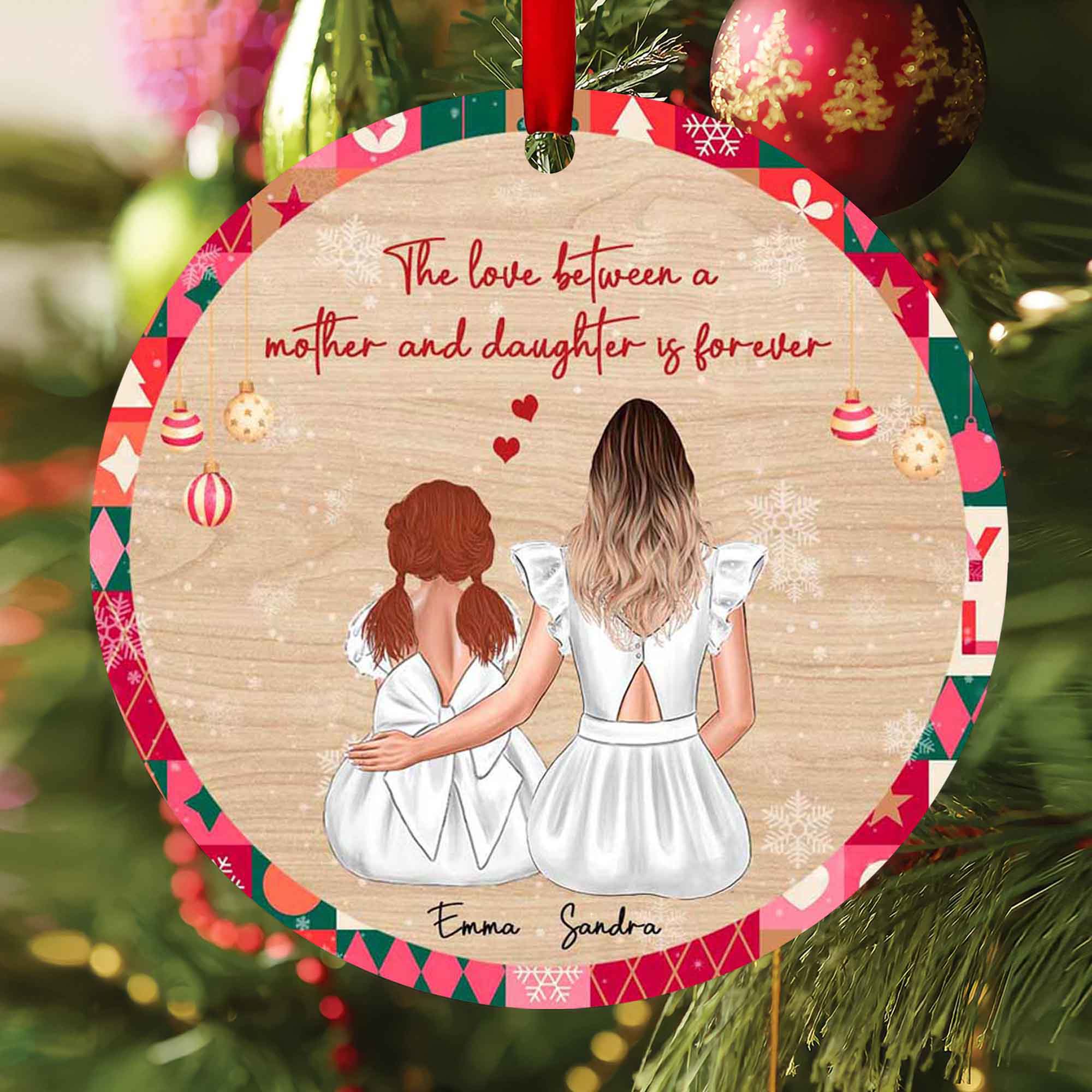 Mother Daughter Ornaments Wowcugi Personalized Mother Daughter