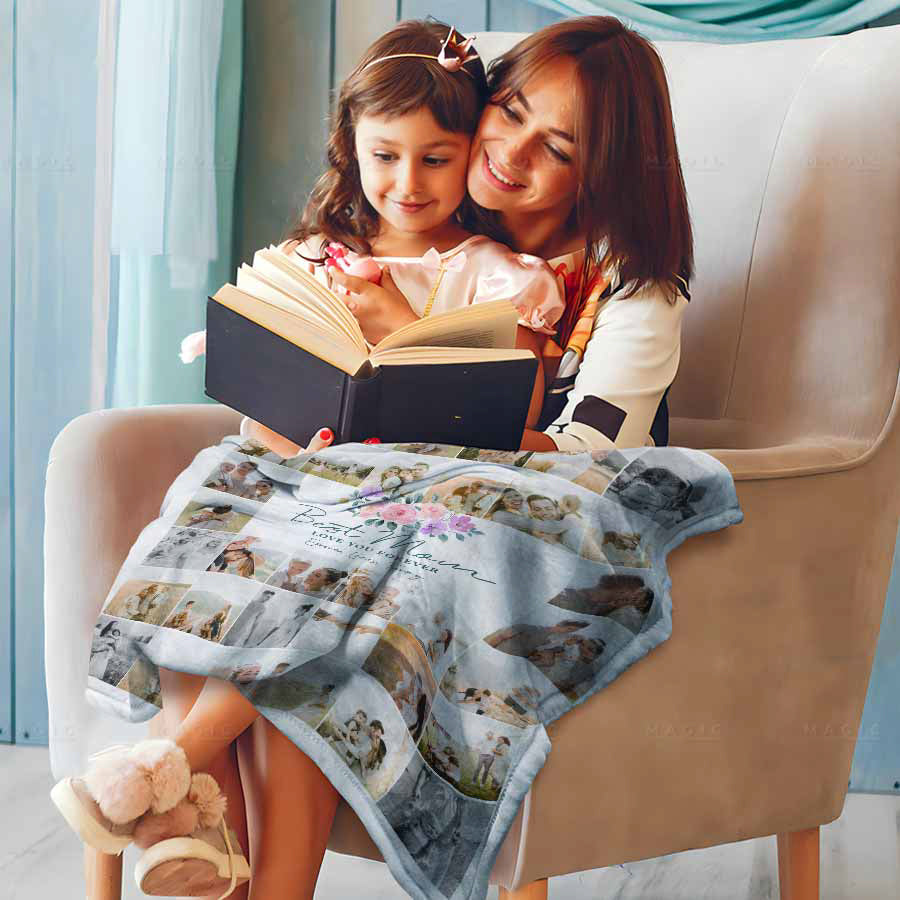 mother's day photo blanket