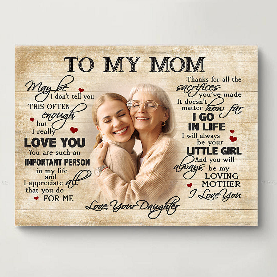 mother's day photo canvas