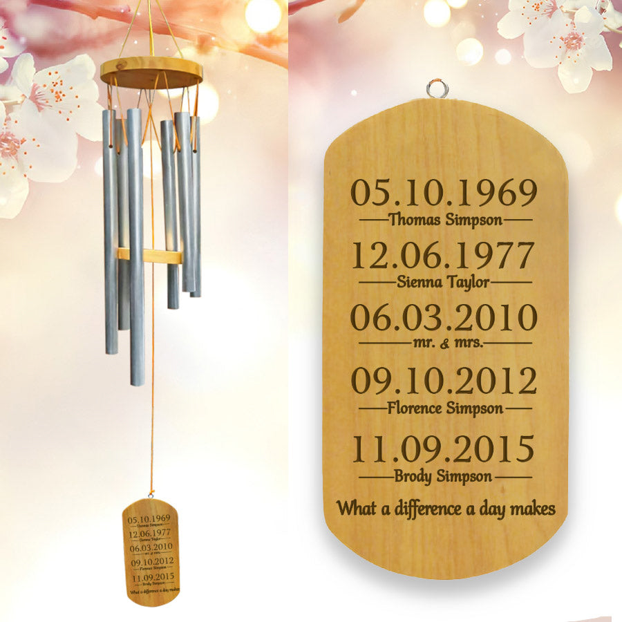mothers day wind chimes