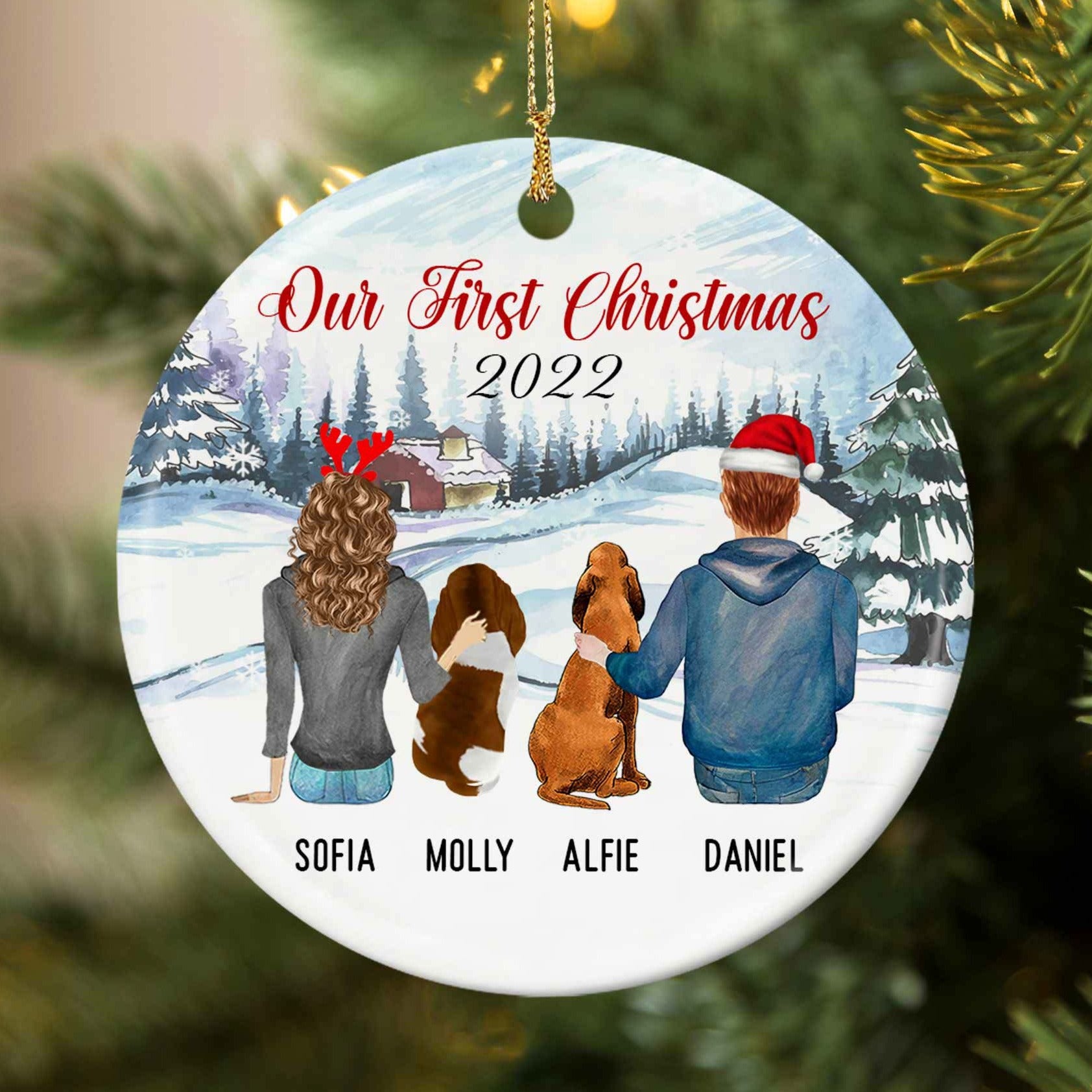 our first christmas together ornament 