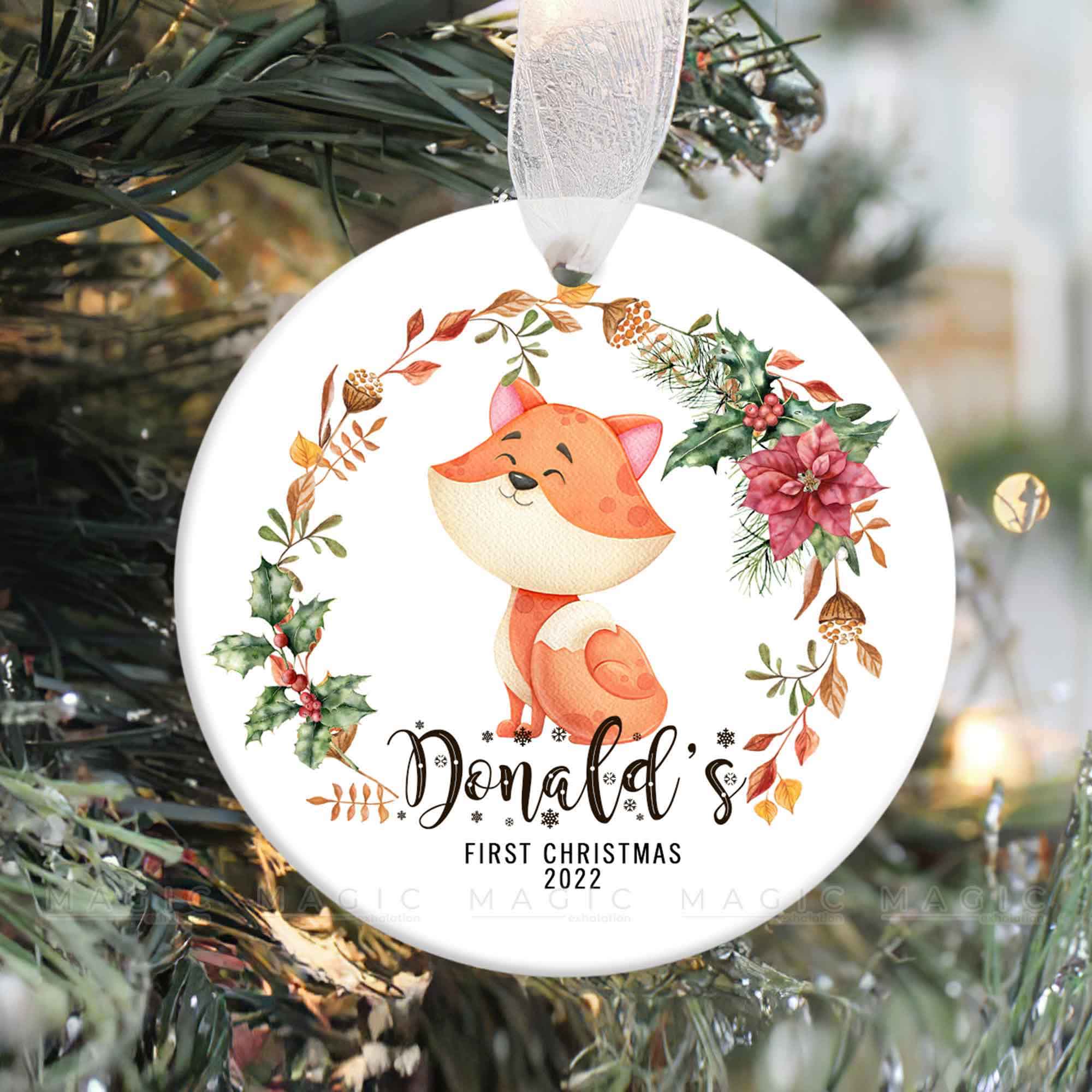 personalized baby first christmas ornament