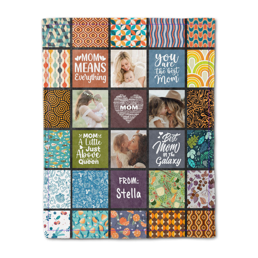 personalized blankets for mom