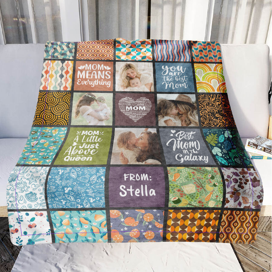 personalized blankets for mom