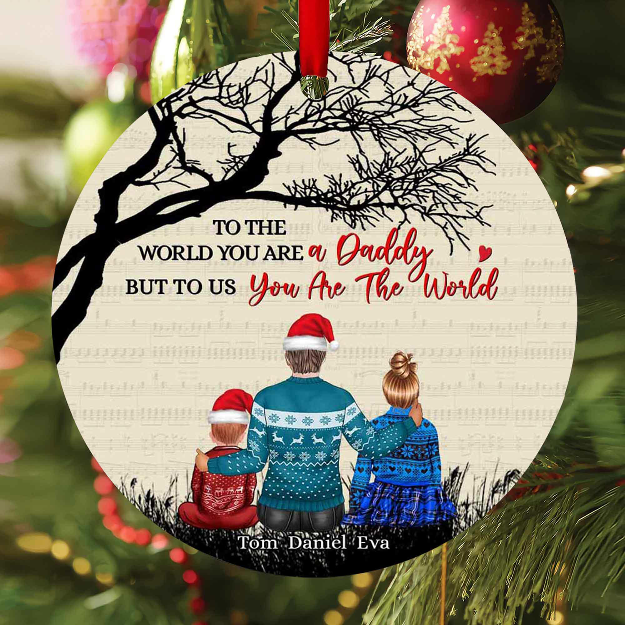 personalized christmas ornaments family