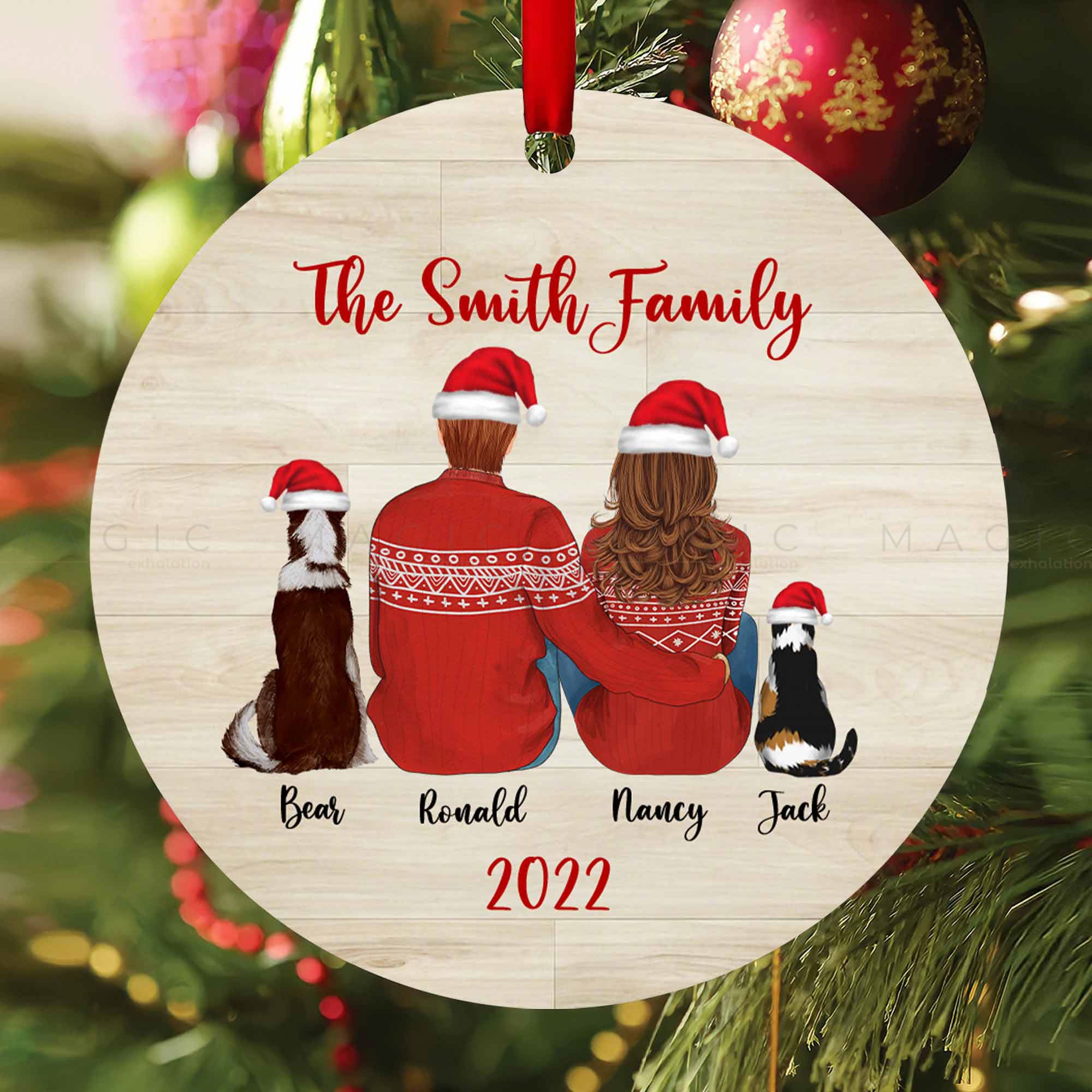 personalized christmas ornaments with pets