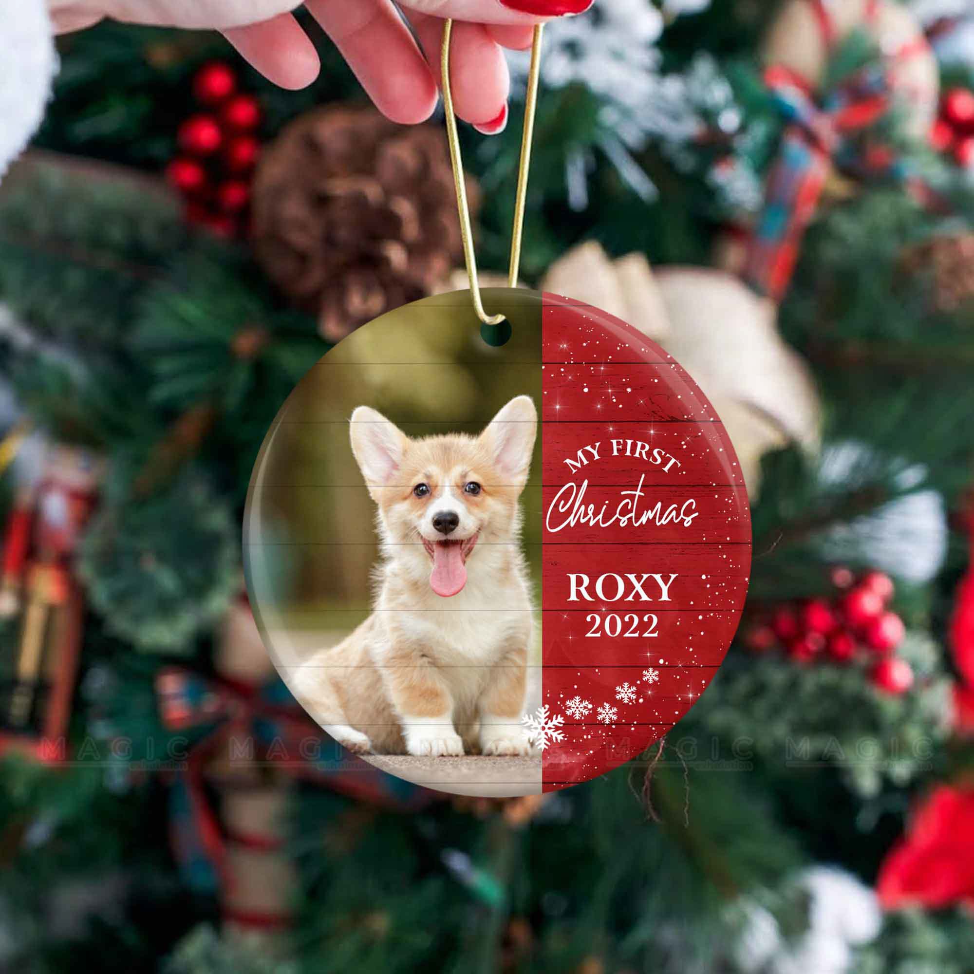 personalized dog ornament