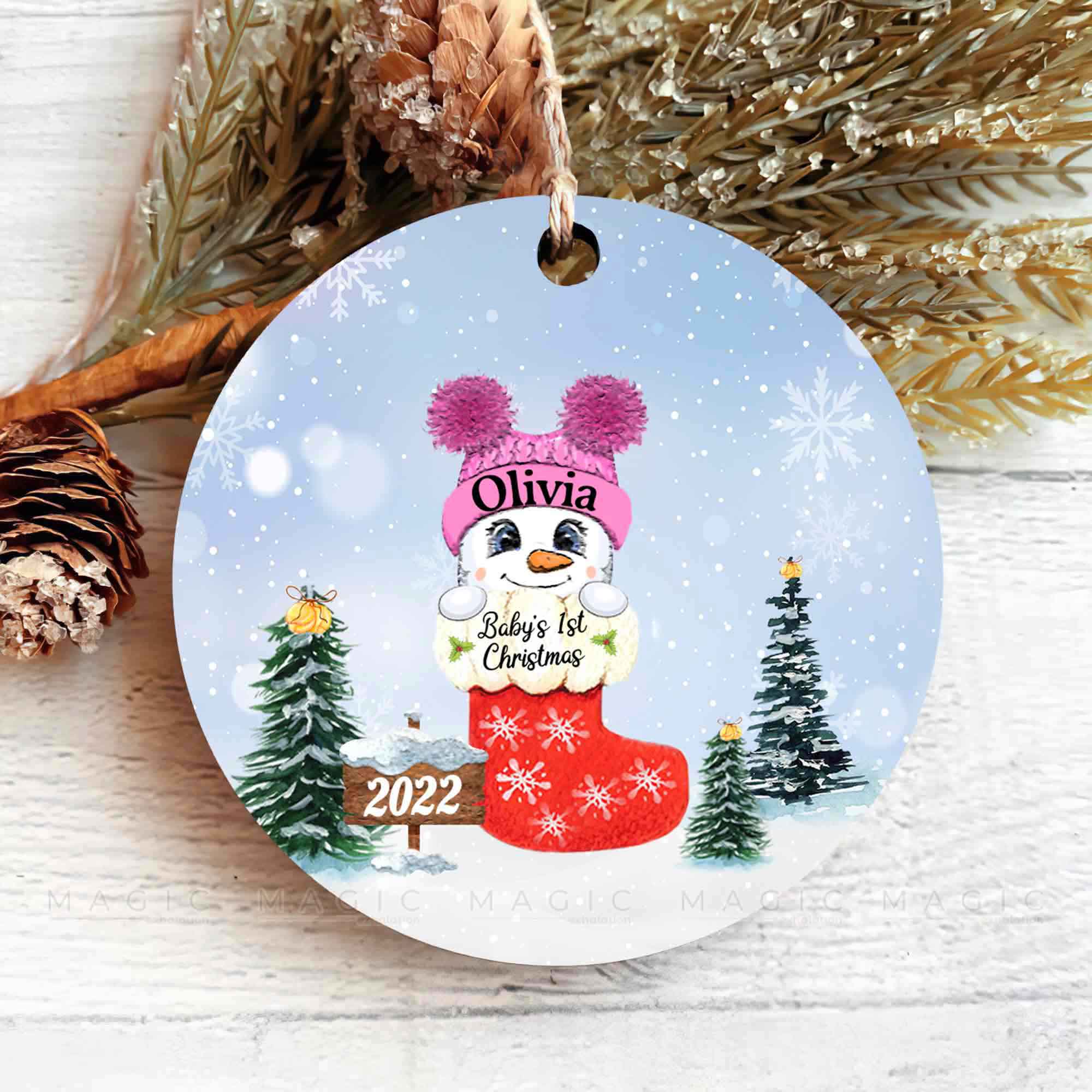 personalized first christmas ornament