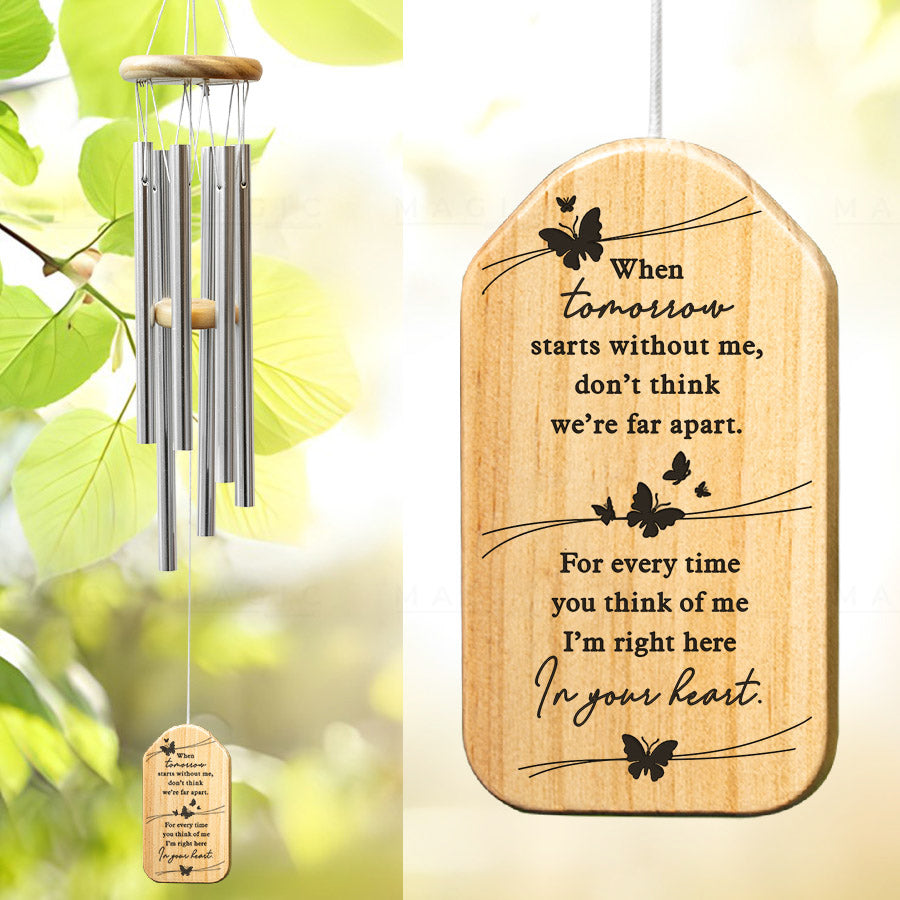 personalized memorial wind chime
