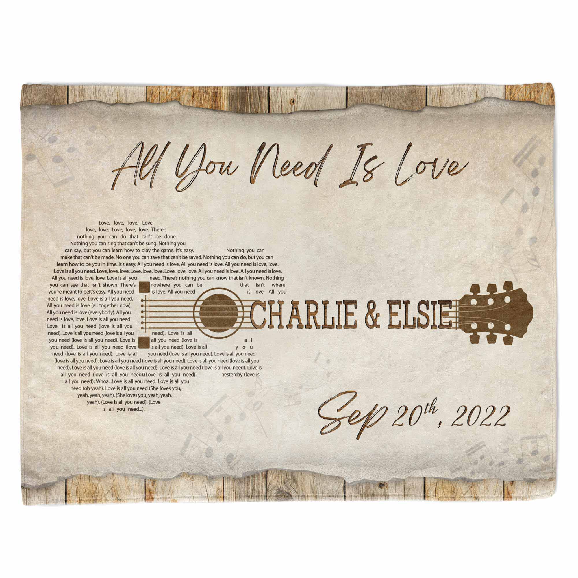 personalized song lyric gifts