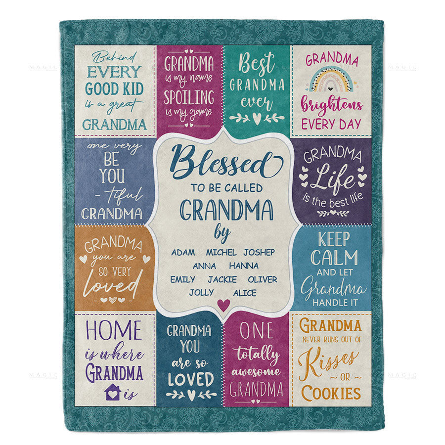 proud grandma blanket
