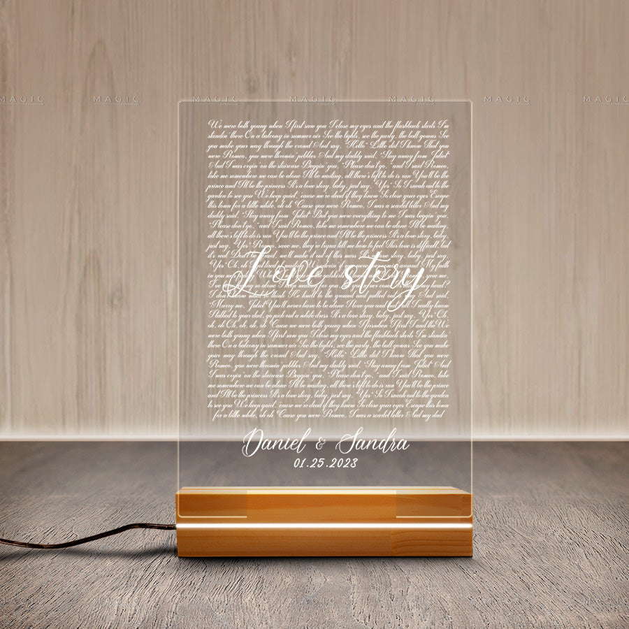 song plaque gift