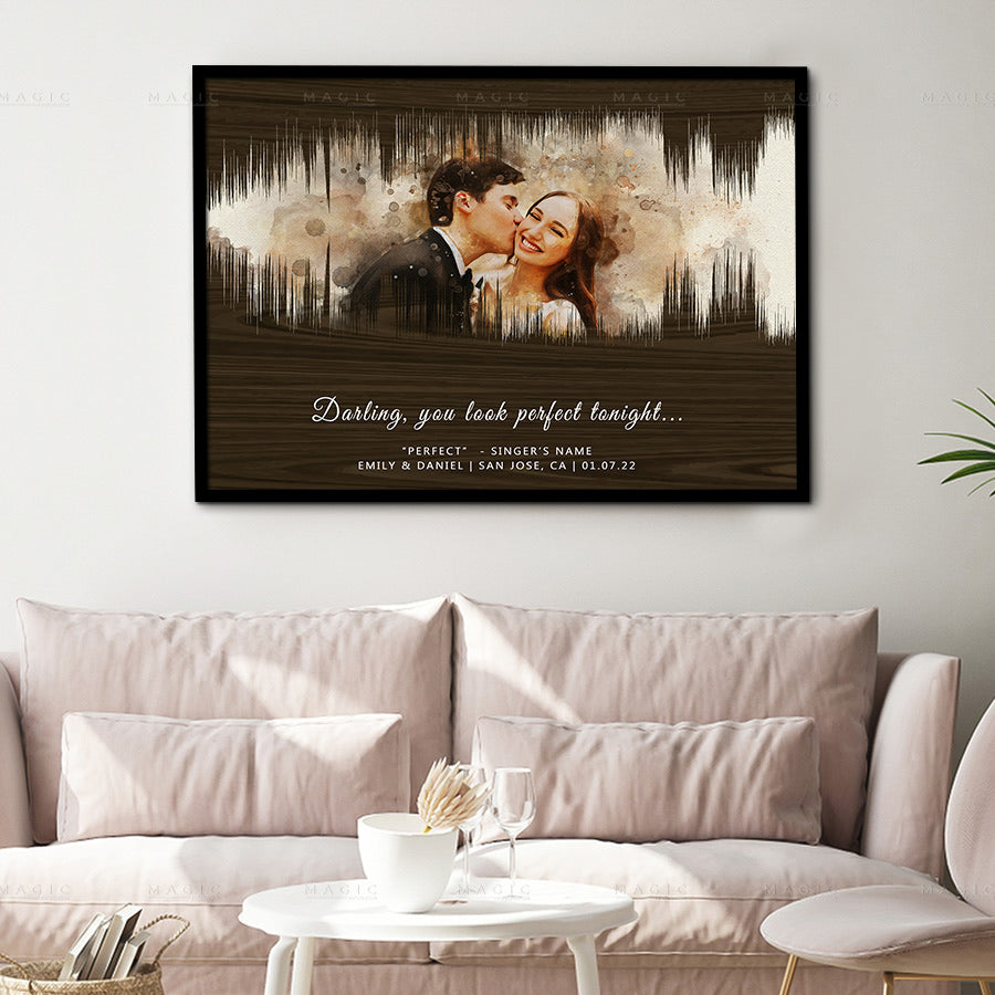 Custom Canvas Print With Your Photo - Personalized Framed Wall Art, 11x14 Inches, Made In USA