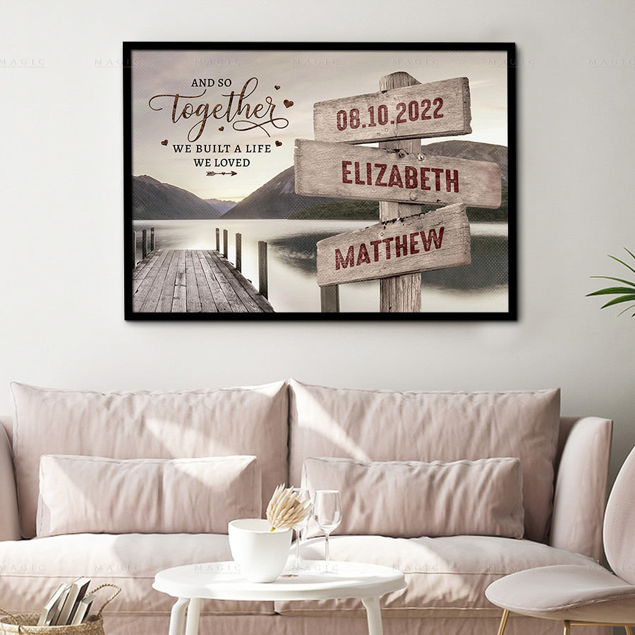 wedding song on canvas